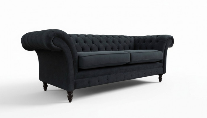 Chesterfield rosa nei dräistäzer Stoft Design Couche Polster Still nei
