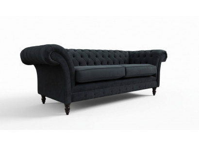 Chesterfield rosa nei dräistäzer Stoft Design Couche Polster Still nei
