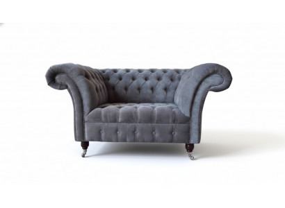 Chesterfield Sofa 1.5 Sëtzer Couch Polster Design Sofas Sëtz Polster Gro