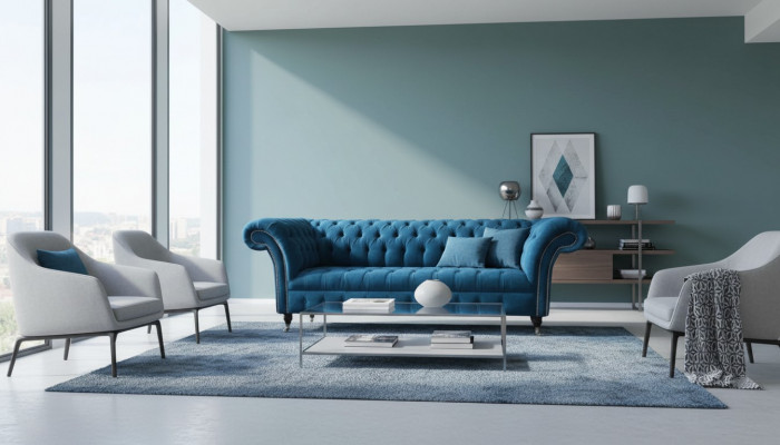 Dreisëtzer Couch Polster Chesterfield Sofa Design Sofas Couchen Textil