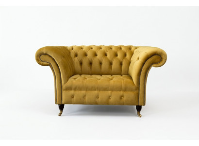 Chesterfield Giel Fauteuil Canapé Polster Luxus Textil Design Cannapeen Nei