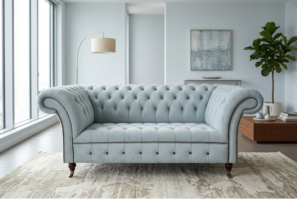 Chesterfield Canapé Polster Miwwelen Zweisëtzer Gro Canapéën Sofaen Lieder