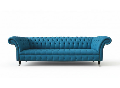 Chesterfield Gepolsterten Sofas Design Textil Sofa 4 Sëtz Sofa Luxus Design Blo