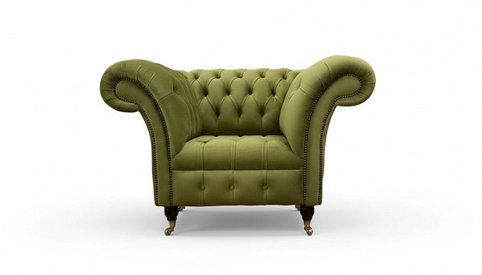 Chesterfield Design Sëtz Canapé Polster Luxus Stoff Couchen Einsëtzer