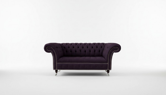 Canapé Këssen Canapéen Nei Canapé 2 Sëtzer Design Chesterfield Stoff Couch