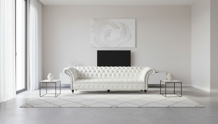 Chesterfield 4-Sëtzer Wunnzëmmer Engleschen Design Couchen Canapé Miwwelen Nei