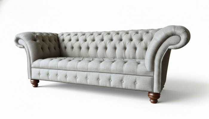 Dräisëtzer Design Sofa 3 Sëtzer Couchen Gro Polster Sofasen Miwwelen Nei