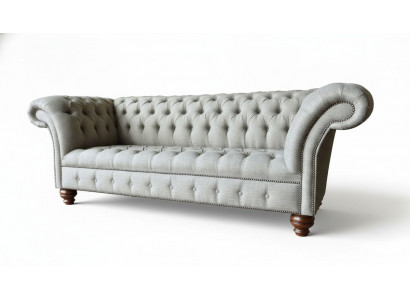 Dräisëtzer Design Sofa 3 Sëtzer Couchen Gro Polster Sofasen Miwwelen Nei