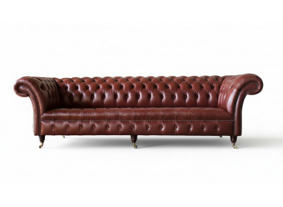 Liederdivan Divan 4 Sëtzer Divanen Design Chesterfield Lieder Canapé Miwwelen 245cm