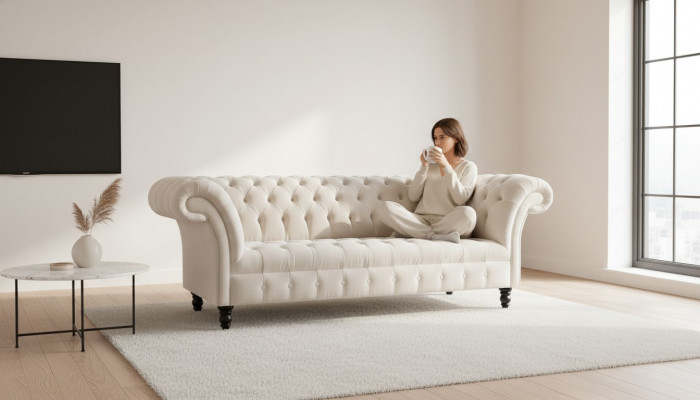 Canapé 3 Plazen Canapé Couchage Polster Modern Stoffcanapé Sëtz Dräisitzer Nei