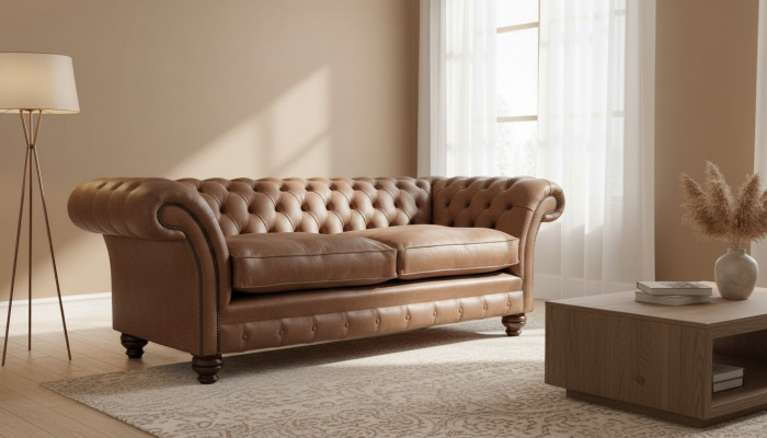 Chesterfield Sofa Design Luxus Lieder Polster Klassesch Sofa 3 Sëtzer