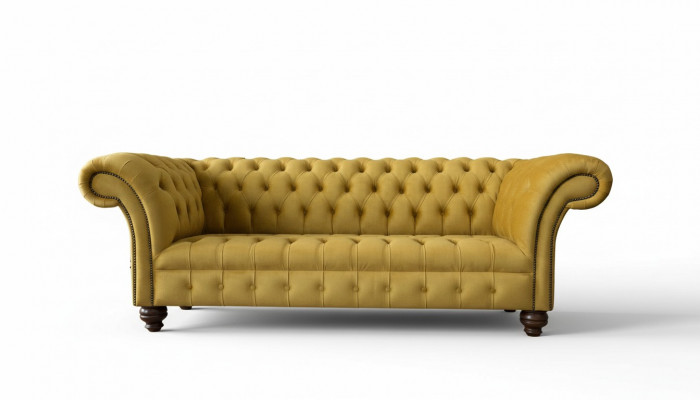 Canapé dräi Sëtzer Canapéen Sëtz Couch Polster Chesterfield Couchen Dräisëtzer Textil