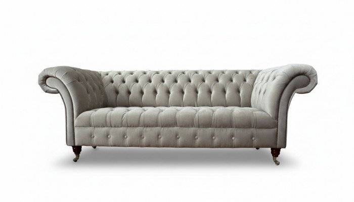Chesterfield Sofa 3 Sëtz Polstersofas Sofen Couch Dräisëtzer Gro Nei