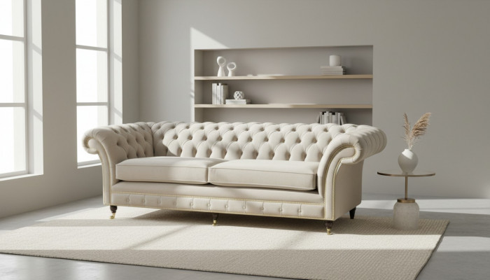 Canapé Sofa Polster 3 Sëtzer Canapéë Sëtz Sofas Dräisëtzer Chesterfield