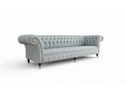 Chesterfield Canapé 4 Plazen Designer Canapéë Couch Stoff Polster Textil