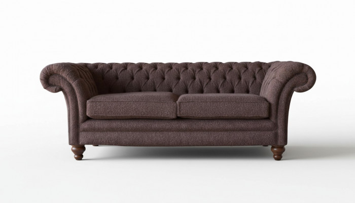 Grouss Chesterfield engleschen klassesche Stil Sofa Couch 3 Sëtz Këssen 230cm