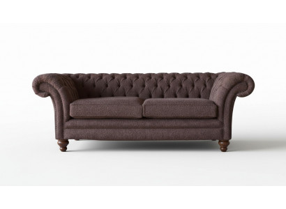 Grouss Chesterfield engleschen klassesche Stil Sofa Couch 3 Sëtz Këssen 230cm