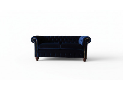 Blo Chesterfield englesche klassesche Stil Canapé Canapé 3 Sitz Këssen 230cm