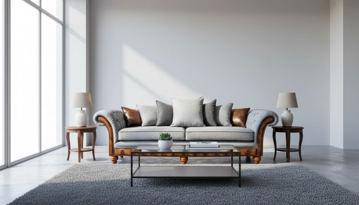 Canapé Stoff Canapéen Stoff Canapé Wohnzimmerdesign 4-Sëtzer Nei