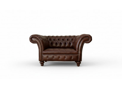 Chesterfield Sofa Wunnzëmmer Canapéen Couch Polster Lieder Modern 1,5 Sëtzer