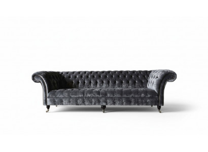 Véiersëtzer Canapé 4 Sëtzer Canapéen Textil Modern Design Stoff Polyester Gro