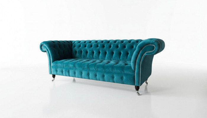 Canapé dräisëtzer Polster 3 Sëtzer Canapéë Design Luxus Miwwelen Textil Nei