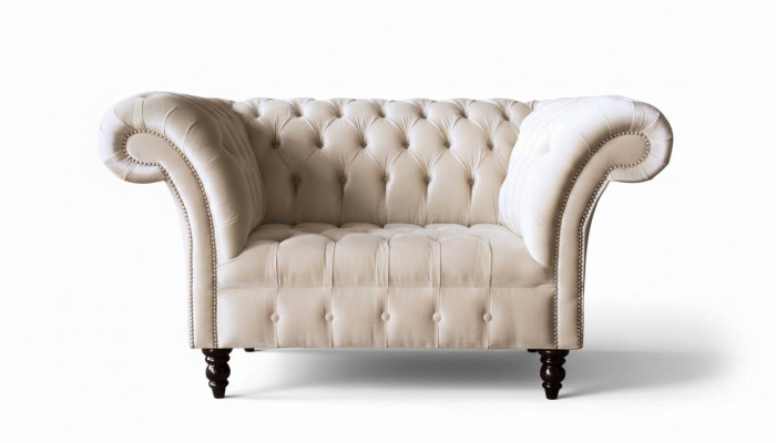 Couch Këssen Sofa Textil Chesterfield Couches 1,5 Sitzverwand Einsitzer Rosa