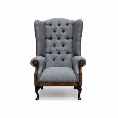 Ohrensessel Chesterfield Fauteuil Canapé 1 Platz Gro Stoff Textil Nei