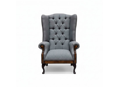Ohrensessel Chesterfield Fauteuil Canapé 1 Platz Gro Stoff Textil Nei