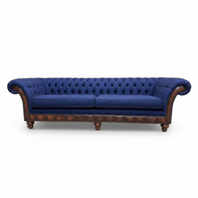 Moderne Sofa Chesterfield 4 Sëtz Luxus Sofas Stoffsofa Wunnzëmmer Canapé Neit