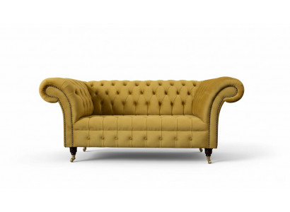 Zwee-Sëtzer Sofa 2 Sëtzer Design Sofas Polster Chesterfield Sëtz Stoff Textil