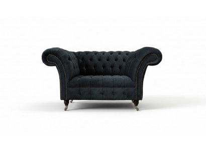 Chesterfield Design Sofa Sessel Polster Luxus Textil Couchen 1 Sëtz