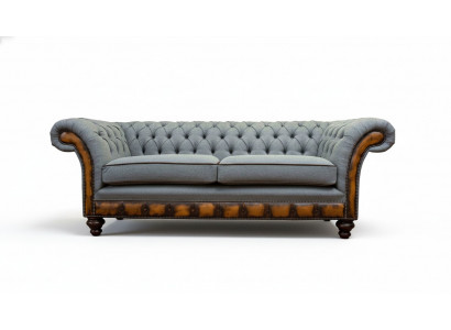 Luxus Dräisitzer Modern Couch Miwwelen Gro Sofasen Stoff Textil Polsterung