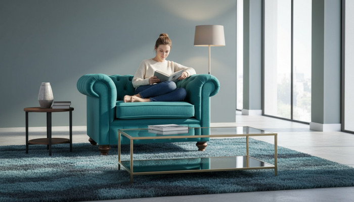 Sessell 1 Plaz Chesterfield Polster Couch Design Luxus Canapé Couch Nei