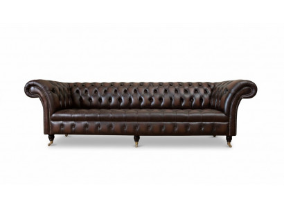 Chesterfield 4-Sëtzer Lieder Wunnzëmmer Design Couchen Sofa Miwwelen Nei