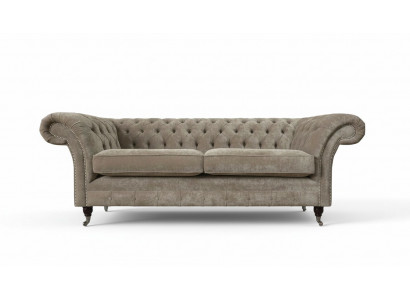 Dreemol Sëtzer Chesterfield Sofa 3 Sëtz Sofasen Gro Stoft Wunnzëmmer Luxus