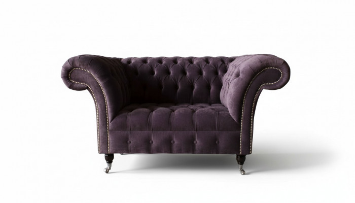 Chesterfield Sesselen, Samt Einsëtzeger Luxus Sesselen Couchen Wunnzëmmer Neit