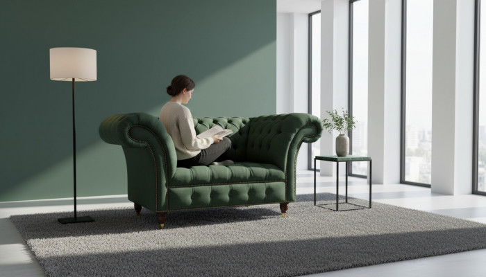 Gréngen Sessle Sofa Canapé Poliester Luxus Klassesch Textil Canapéen Neien