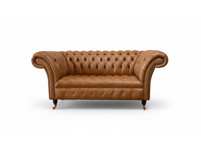 Chesterfield Stoff Sofa Canapé Textil Canapéen Büro Ariichtung Englesch Miwwelen