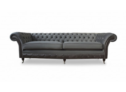 Design Couch Luxus Polstersofa Sofa 4 Sëtzer Chesterfield Luxus Gro