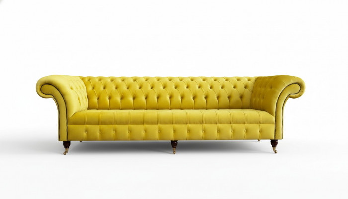Sofa Véiersëtzer Chesterfield Design Sofas Miwwelen Wunnzëmmer Canapé Polster