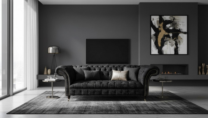 Sofa Luxus Textil Chesterfield Canapé Sofas Polster Zweisitzer Canapéen