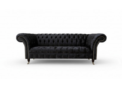 Sofa Luxus Textil Chesterfield Canapé Sofas Polster Zweisitzer Canapéen