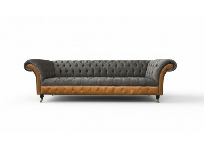 Sofa 4 Plazen Chesterfield Luxus Couch Grouss Couchen Polster 300cm Design