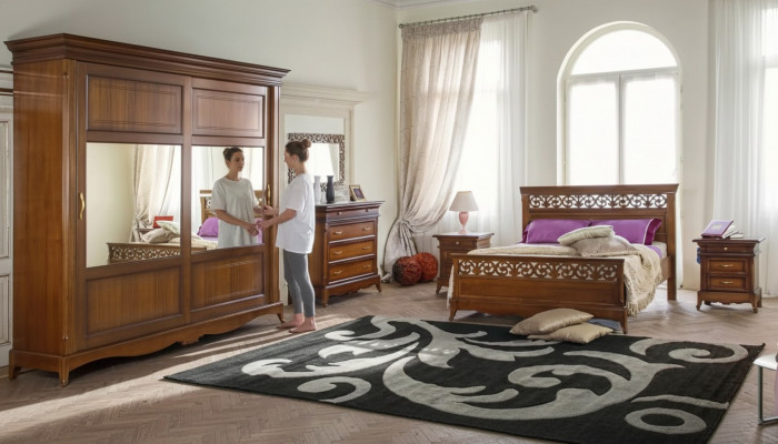 Bett 2x Nuetsdëscher 6tlg Schlofkummer Design Modern Luxus Schlofkummer