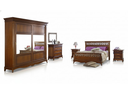 Bett 2x Nuetsdëscher 6tlg Schlofkummer Design Modern Luxus Schlofkummer
