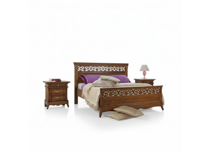 Bett 2x Nuetsdëscher 3-Stéck Schlofzëmmer Set Design Modern Luxus Better