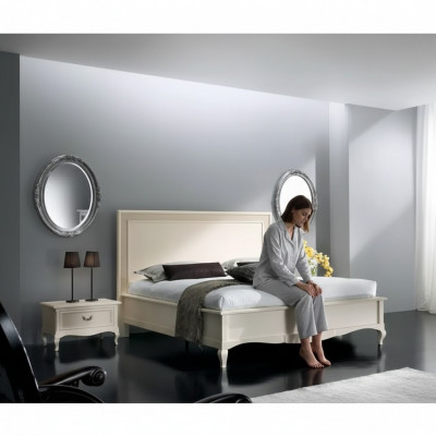 Bett 2x Nuetsdëscher 3 Stéck Schlofkummer Set Miwwelen Modern Luxus Better