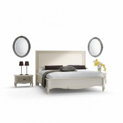 Bett 2x Nuetsdëscher 3 Stéck Schlofkummer Set Miwwelen Modern Luxus Better