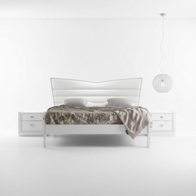 Design Miwwel Bett 2x Nuetsdëscher 3-deeleche Schlofzëmmer Set Luxus Better Nei